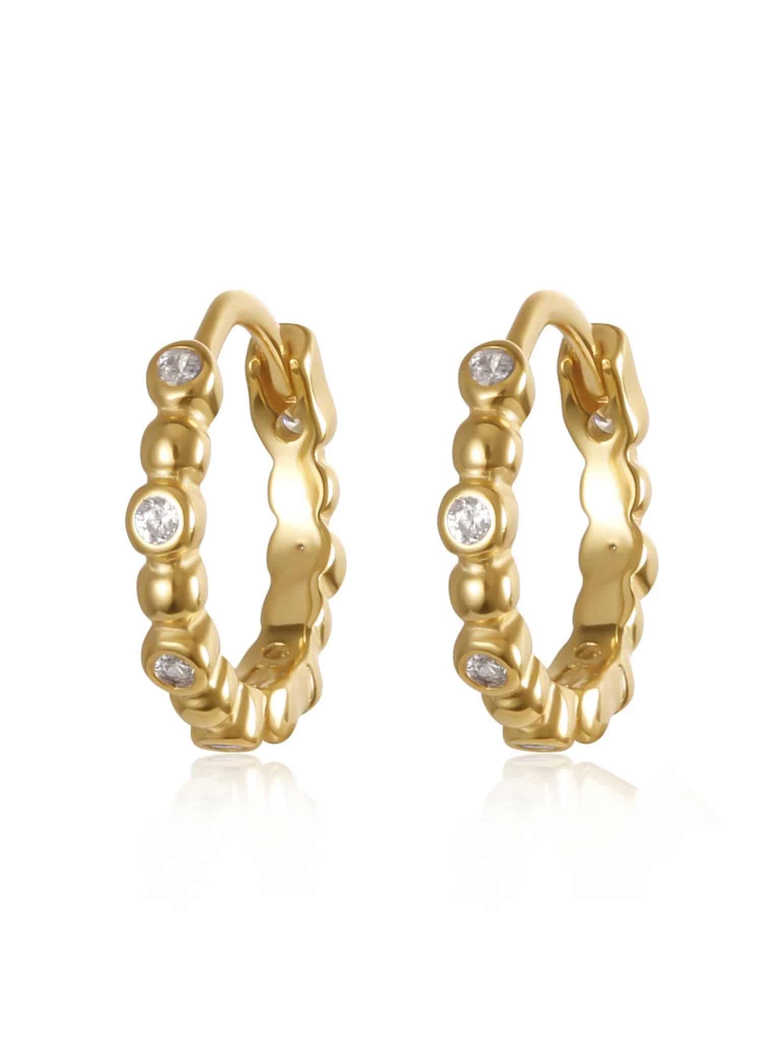 Basic Hoop Earrings "Marrakech" Gold
