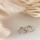 Boucles d'oreilles créoles Triconia argent