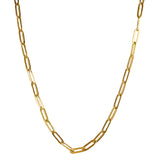 Big Paperclip Necklace Gold