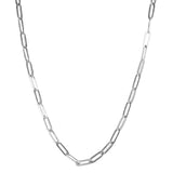 Big Paperclip Necklace Silber