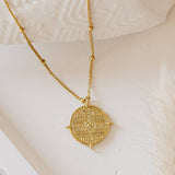 Coin Necklace Maya Gold