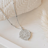 Coin Necklace Maya Silber