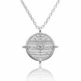 Coin Necklace "Maya" silver