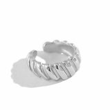 Croissant Ear Cuff Silver