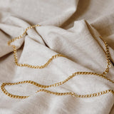 Curb Chain Necklace Gold