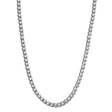 Curb Chain Necklace Silver