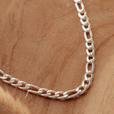 Figaro Chain Necklace Silber