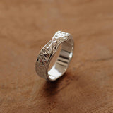 Hammered Ring Silber