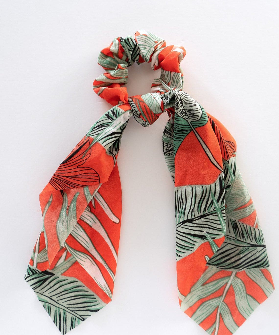 Scrunchie with "Tropical" scarf detail | various patterns