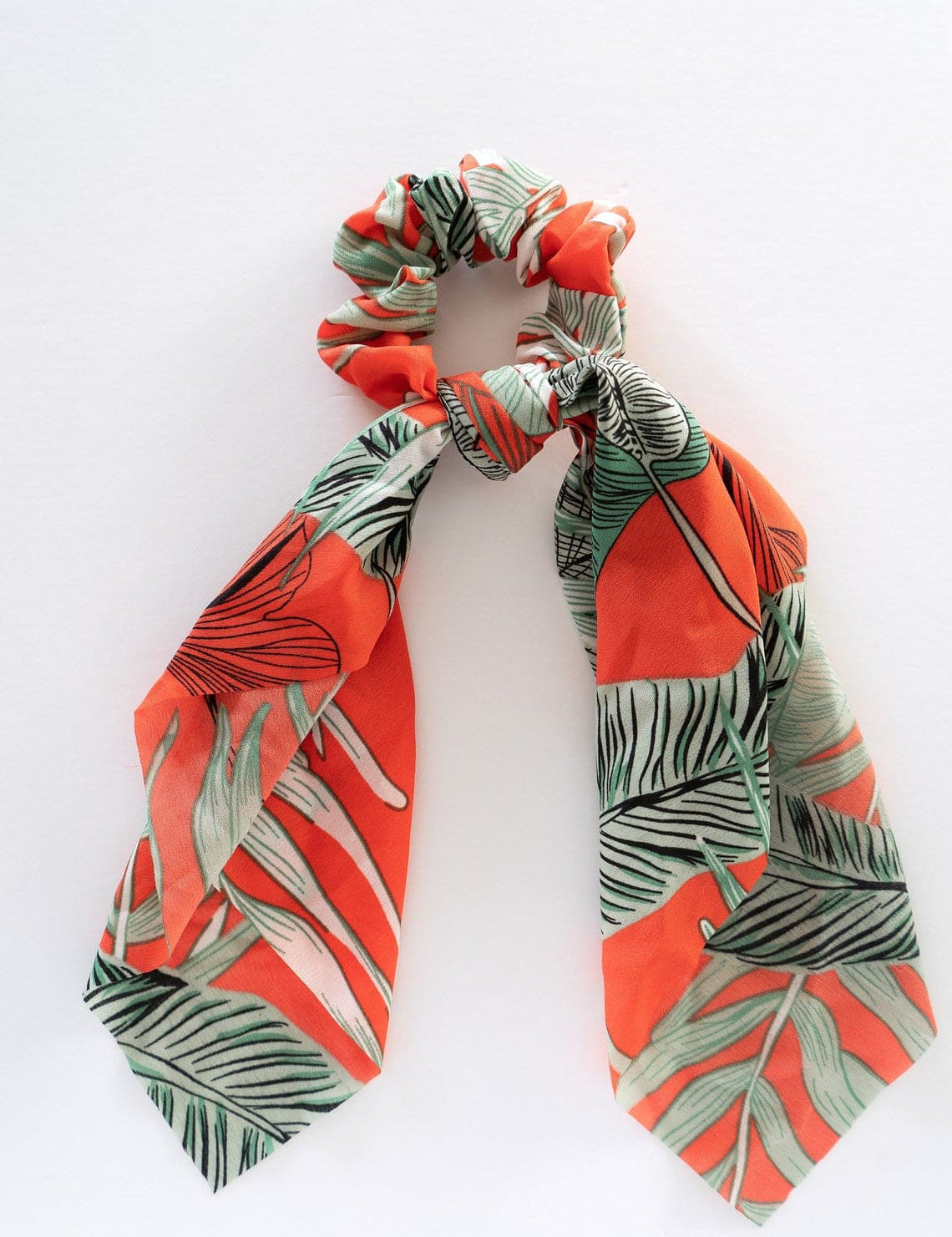 Chouchou avec détail en tissu Tropical