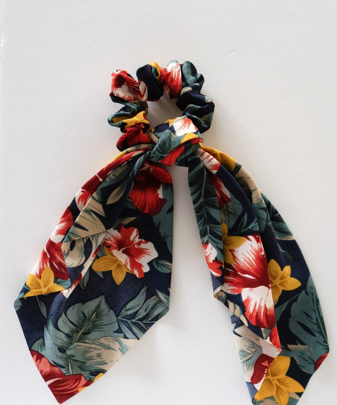 Scrunchie with "Tropical" scarf detail | various patterns