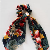 Scrunchie with "Tropical" scarf detail | various patterns
