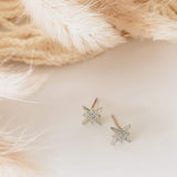 Boucles d'oreilles puces étoiles argent