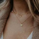 Diamond Star Necklace Gold