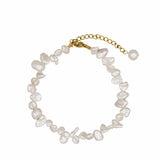 Keshi Pearl Bracelet Gold