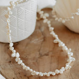Keshi Pearl Necklace Gold