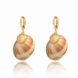 Kuori Shell Hoop Earrings Gold