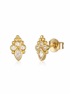 Marrakech Stud Earrings Gold