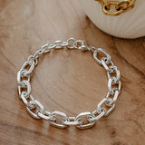 Rolo Chain Bracelet Silber