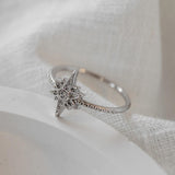 Starburst Ring Silber