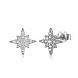 Boucles d'oreilles puces étoiles argent