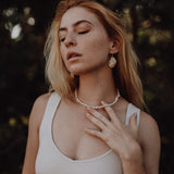Keshi Pearl Necklace Gold