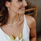 Collier Perle Baroque Doré