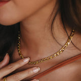 Figaro Chain Necklace Gold