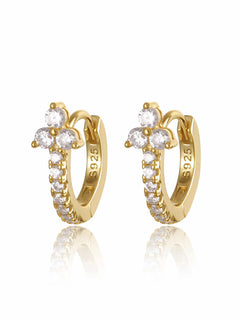 Boucles d'oreilles créoles Triconia or