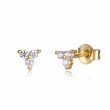 Clous d'oreilles Triconia or