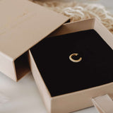 Zirconia ear cuff gold