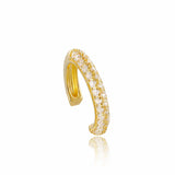 Zirconia ear cuff gold